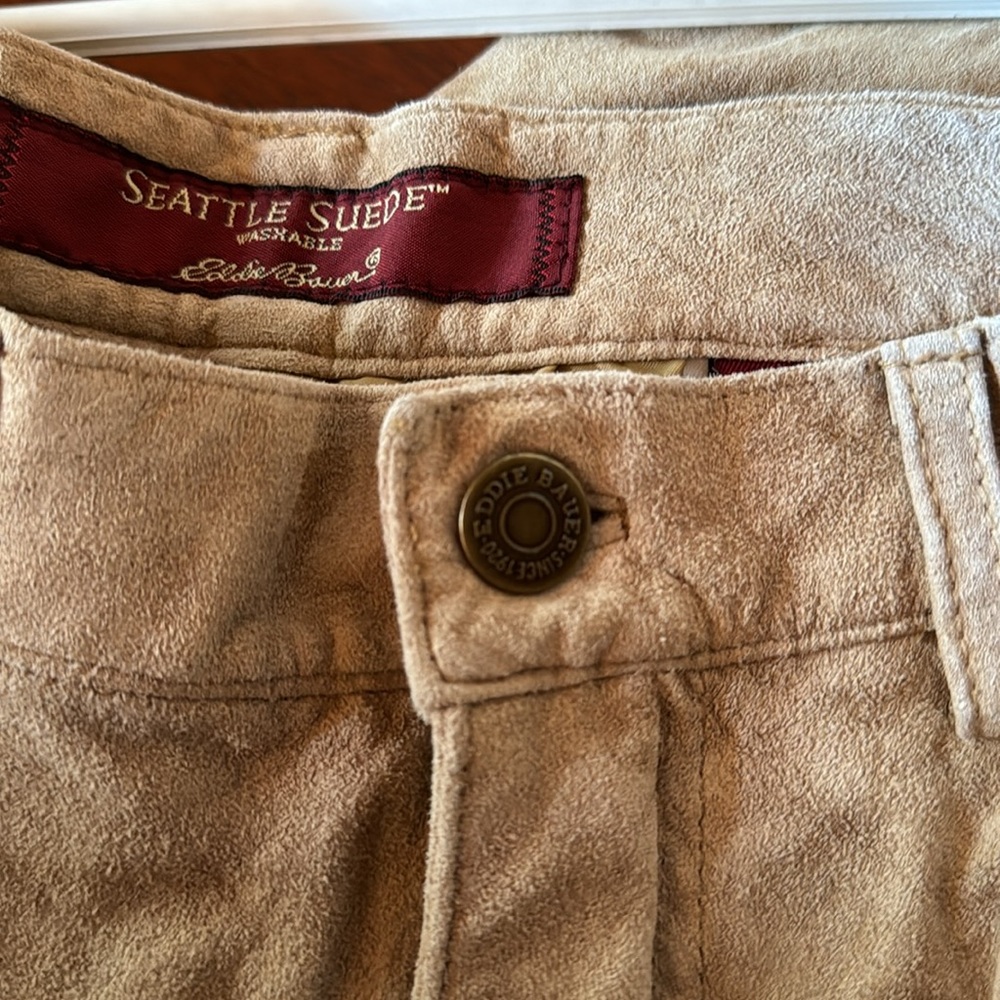 Vintage Eddie Bauer Seattle, WASHABLE suede skirt